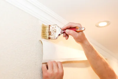 Pose de papier peint à Sap-en-Auge — revêtements muraux et toiles de verre